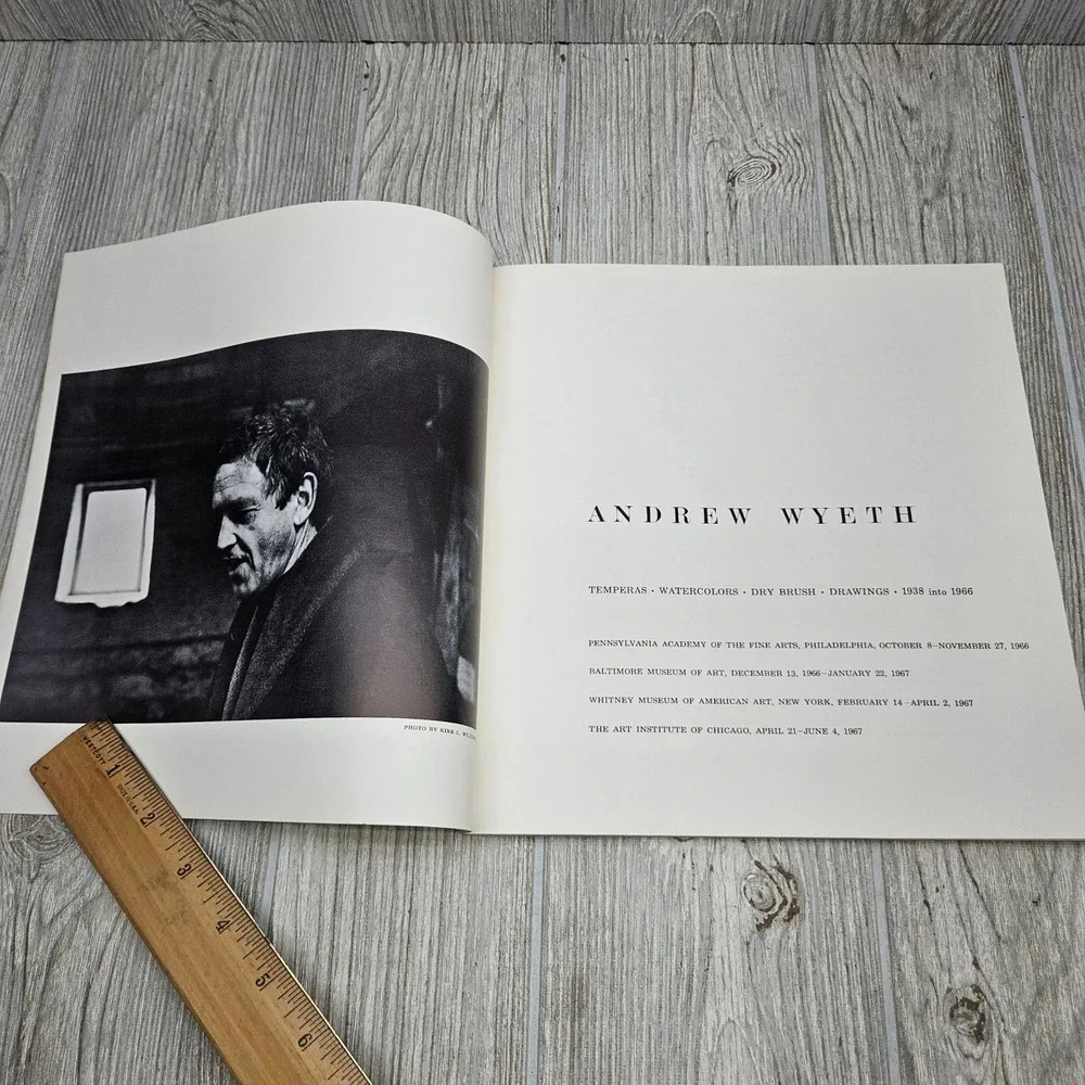 Andrew Wyeth 1966 Exhibition Catalog Abercrombie & Fitch PAFA Vintage‎ Art Book